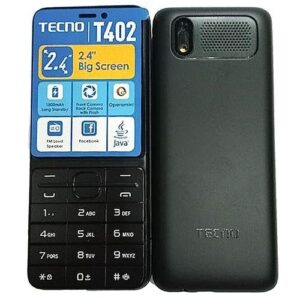 Tecno T402, 2.4Inches QVGA,Java, Tripple Sim, Opera Mini(0.08MP+0.08MP),1500mAh - Black