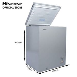 Hisense 95 Litres Chest Freezer (FC12OSH) - Silver with 1 Year Warranty