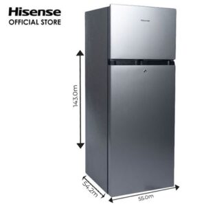 Hisense 205 Litres Frost Low Noise Environment-Friendly Tech R600 Gas (205 DR) - Dark Silver with 1 Year Warranty