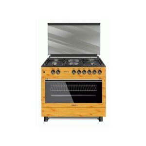 Maxi 90 * 60 WOODEN GAS COOKERS 4 GAS + 2 ELECTRIC