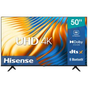 Hisense 50'' Inches Smart UHD 4K TV (A6N) - Black +1 Year Warranty
